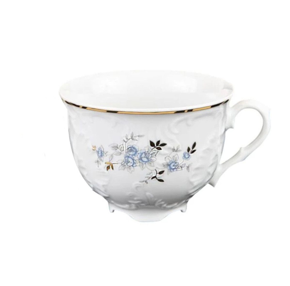 Rococo 9706 Чашка для чаю блакитна квітка d-90 мм, h-80 мм 250 мл (Cmielow)