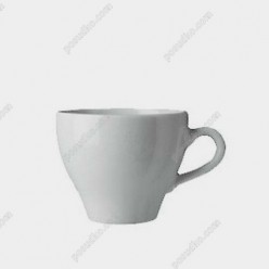 Paula Чашка для кави біла d-63 мм, h-60 мм 70 мл (Lubiana)