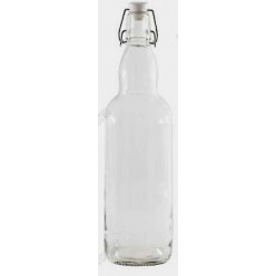 Classic Пляшка з бугельним корком прозора d-80 мм, h-320 мм 1,0 л (EverGlass)