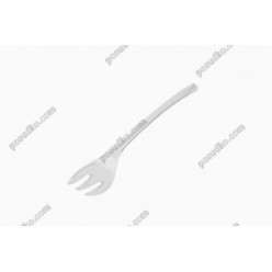 Fork Виделка фуршетна кругла ручка прозора 100 х20 мм (Україна пластик)