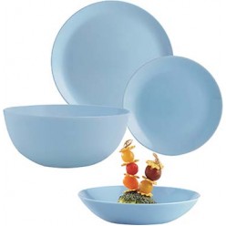 Diwali Сервіз столового посуду на 6 персон 19 предметів блакитний (Luminarc, France)