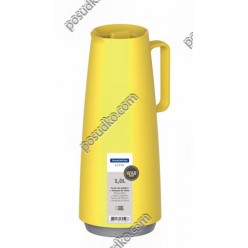 Exata Термос для напоїв зі скляною колбою з ручкою жовтий 140 х120 мм, h-293 мм 1,0 л (Tramontina)