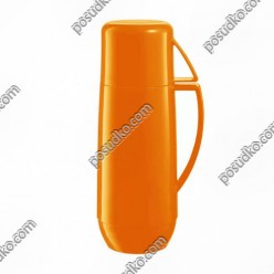 Family colori Термос для напоїв зі скляною колбою з ручкою помаранчевий d-140 мм, h-315 мм 1,0 л (Tescoma)