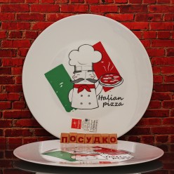 Piatti Pizza Блюдо кругле без поля для піци d-330 мм (Bormioli Rocco)