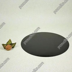 Підложка Підставка з фольгованого картону кругла чорна d-300 мм, T-1,2 мм (Україна підложки)