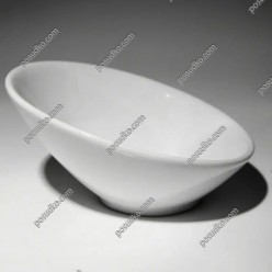 Alt porcelain Салатник круглий скошений білий d-230 мм, h-90 мм 900 мл (Alt porcelain)